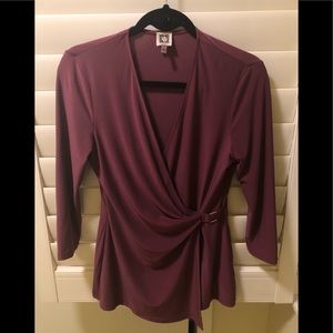 Anne Klein Wrap Top